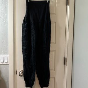 Maternity twill jogger pants